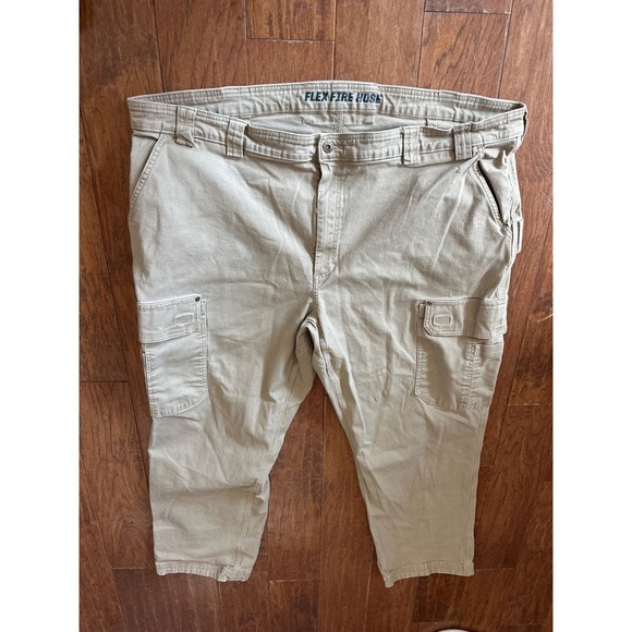Duluth Trading Co Other - Duluth Trading Co Flex Fire Hose Relaxed Fit Cargo Work Pants Khaki 50x32 45507C